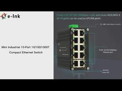 Interruptor de Ethernet del acuerdo de Mini Industrial 10-Port 10/100/1000T