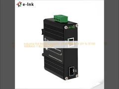 Conversor de medios PoE industrial 100 1000BASE-X SFP a 10 100 1000BASE-T 802.3 a 30 W