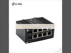Mini Industrial gestionado por 8 puertos 10/100/1000T 802.3at PoE + 2 puertos 100/1000X SFP Ethernet Switch