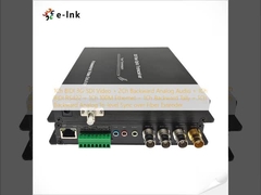 1Ch BIDI 3G-SDI Video + 2Ch Audio analógico hacia atrás + 1Ch BIDI RS422 + 1Ch 100M Ethernet + 1Ch Contador hacia atrás + 1Ch Sincronización de tres niveles analógicos hacia atrás a través del extensor de fibra