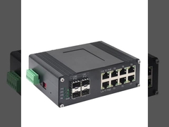 Interruptor Ethernet administrado por SFP de 8 puertos 10/100/1000T 802.3at PoE + 4 puertos 1000X