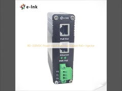 80 ~ 320VDC Ingreso de energía Industrial Gigabit PoE + inyector
