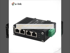 12 ~ 48VDC Entrada de energía Industrial Gigabit PoE + inyector de 2 puertos