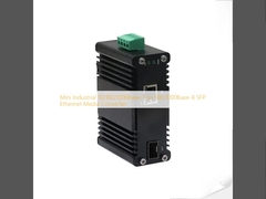 Mini Industrial 10/100/1000Base-T a 100/1000Base-X SFP Ethernet Convertidor de medios