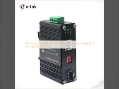 Miniconvertidor de medios industrial 10G/5G/2.5G/1G/100M de cobre a 10GBASE-X SFP+