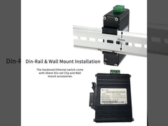 Mini Industrial 4 puertos 10/100/1000T + 1 puerto 100/1000X SFP Gigabit Ethernet Switch