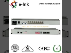 Multiplexor PDH de Fibra 1+1 8E1 + 4FE