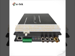 1Ch BIDI 3G-SDI Video + 2Ch Audio analógico hacia atrás + 1Ch BIDI RS422 + 1Ch 100M Ethernet + 1Ch Contador hacia atrás + 1Ch Sincronización de tres niveles analógicos hacia atrás a través del extensor de fibra