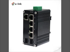 Interruptor Ethernet industrial PoE de 5 puertos 10/100/1000T + 2 puertos 100/1000X SFP con paso de PoE