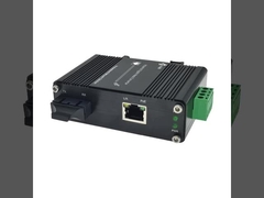 Mini Industrial 100/1000BASE-X a 10/100/1000BASE-T 30W PoE+ Convertidor de medios Soporta dúplex completo/medio