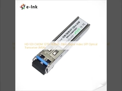 Transceptor óptico de vídeo digital SFP de 20 km (MSA) con transmisión HD-SDI CWDM 1270~1610nm