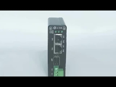 Mini Industrial 1-puerto 100/1000X SFP a 2-puerto 10/100/1000T 30W PoE + Convertidor de medios soporta IEEE80