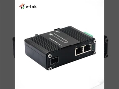 Mini Convertidor de Medios Industrial de 1 puerto SFP 100/1000X a 2 puertos 10/100/1000T 90W PoE++ Compatible con IEEE8