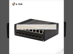 Switch Ethernet gestionado industrial L2+ de 8 puertos 10/100/1000T + 8 puertos 1000X SFP