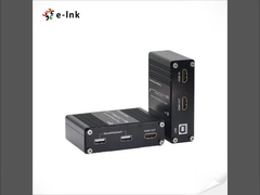 Mini Extensor KVM USB sobre Fibra Óptica HDMI 2.0 4K/60Hz, compatible con la transmisión de señales de teclado y ratón