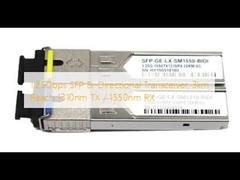 Transceptor SFP bidireccional de 1.25 Gbps, alcance de 3 km, 1310 nm TX / 1550 nm RX