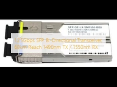 1Transceptor bidireccional SFP de.25Gbps, alcance de 60km 1490nm TX / 1550nm RX