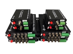 Convertidor de fibra de video 4 en 1 HD de 16 canales y 5MP, compatible con cámaras de 5MP, 4MP, 3MP, 1080P y 720P