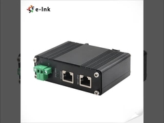 Industrial 10/100/1000Mbps 802.3bt PoE++ Splitter Voltado de salida 24VDC Soporta DIN-Rail y montaje en pared