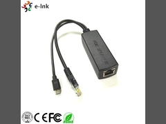 Ethernet rápido 5V 2A PoE Splitter con puerto Micro USB con dispositivos se detectará antes de la entrada de poe