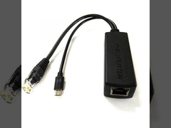 Divisor PoE Gigabit 5V 2A con puerto Micro USB. Los dispositivos se detectarán antes de la entrada PoE.