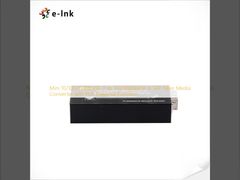 Mini 10/100/1000BASE-T to 100/1000BASE-X SFP Fiber Media Converter with PoE Powered Function