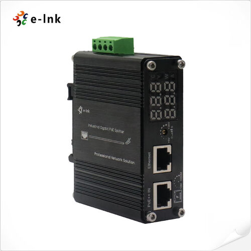 Latest company news about E-link Lanza Divisor PoE++ Gigabit Industrial 802.3bt con Pantalla LED y Voltaje de Salida Ajustable
