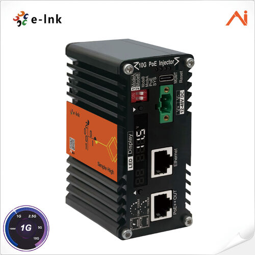 Latest company news about E-link Lanza la Serie de Inyectores PoE Inteligentes Industriales LNK-AINJ601M 10G con Potenciador de Voltaje