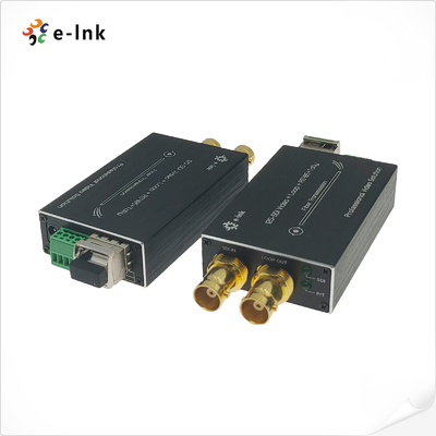 12G SDI de la fibra del convertidor a la transmisión llana de la difusión de la compresión no con la cuenta/RS485