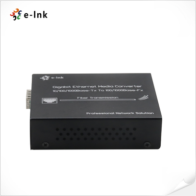 Convertidor de medios Gigabit Ethernet de 10/100/1000 Mbps