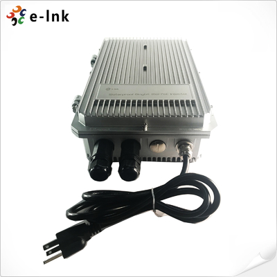 Inyector PoE+ de 95W para uso industrial al aire libre IP67 a prueba de agua 802.3bt