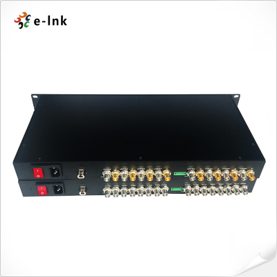 1U SD/HD/3G-SDI de 8 canales montable en rack sobre extensor sin comprimir de fibra única CWDM