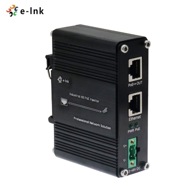 12 ~ 48 V de entrada de energía de corriente continua Industrial 10G 60W PoE inyector