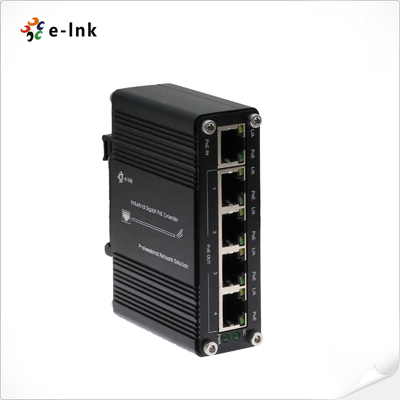 Industrial 1-puerto 802.3at PoE+ a 4-puerto 802.3af/a Gigabit PoE Extender