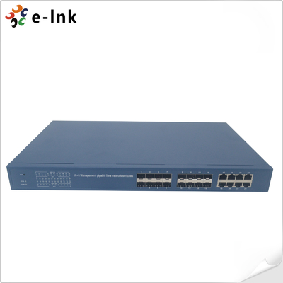 Switch Gigabit de Fibra Óptica Administrable de 8G + 16 SFP