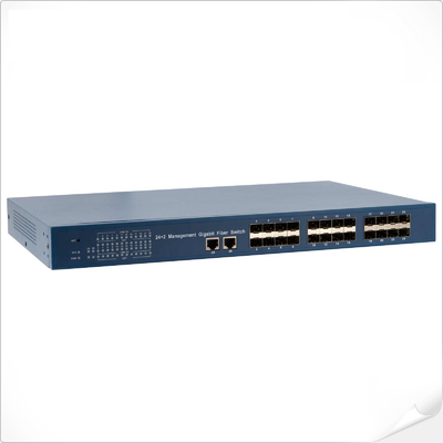 24SFP + 2xRJ45 Interruptor de fibra de Gigabit de gestión
