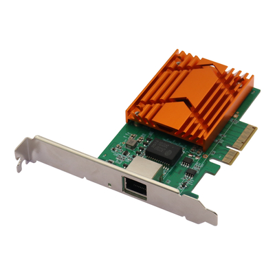 Adaptador de red Ethernet PCIe x4 de puerto único RJ45 10G