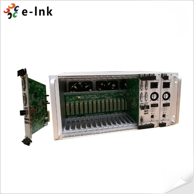 Extensor de fibra óptica 5U montado en el bastidor 4K DVI KVM