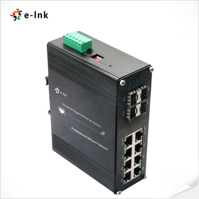 Interruptor Ethernet administrado por SFP de 8 puertos 10/100/1000T + 4 puertos 1000X