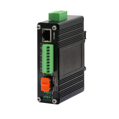 Mini Industrial 10/100Base-T a 100Base-X SFP Fibra Ethernet Convertidor de medios con 1Ch RS232/RS485/RS422