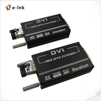 Mini 4KX2K DVI Transceptor de Fibra Óptica SM10-80KM Manual EDID