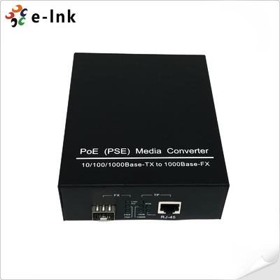 Convertidor de medios SFP PoE(PSE) 10/100/1000Base-TX a 1000Base-X