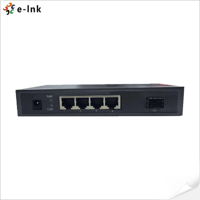Switch Ethernet SFP de 4 puertos 10/100/1000BASE-T + 1 puerto 1000BASE-FX