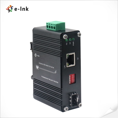Miniconvertidor de medios industrial 10G/5G/2.5G/1G/100M de cobre a 10GBASE-X SFP+
