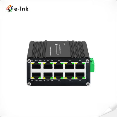 Mini Industrial 8 puertos 10/100/1000T 802.3at PoE + 2 puertos 10/100/1000T Compacto Ethernet Switch