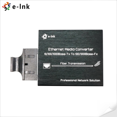 Micro tipo 10/100/1000Base-Tx a 100/1000Base-Fx Ethernet Convertidor de medios