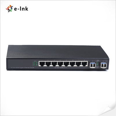 Interruptor Ethernet de tipo anillo de fibra 8G+2SFP