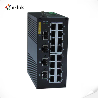 Interruptor Ethernet industrial administrado: 16 x 10/100BASETX + 4 x 1000BaseX SFP
