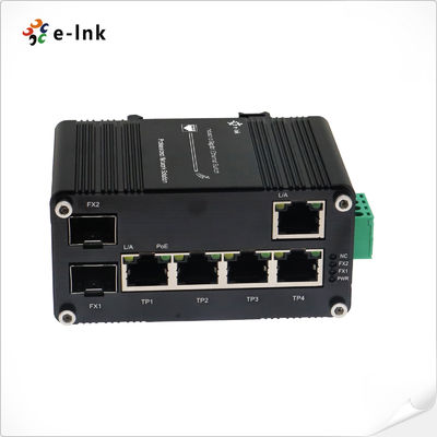 quality 5-Port accionado PoE industrial interruptor de Ethernet de 10/100/1000T + de 2-Port 100/1000X SFP con el paso del PoE factory