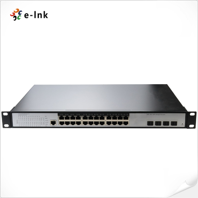 Switch Ethernet gestionado L3 de 24 puertos 10/100/1000T + 4 puertos 10G SFP+